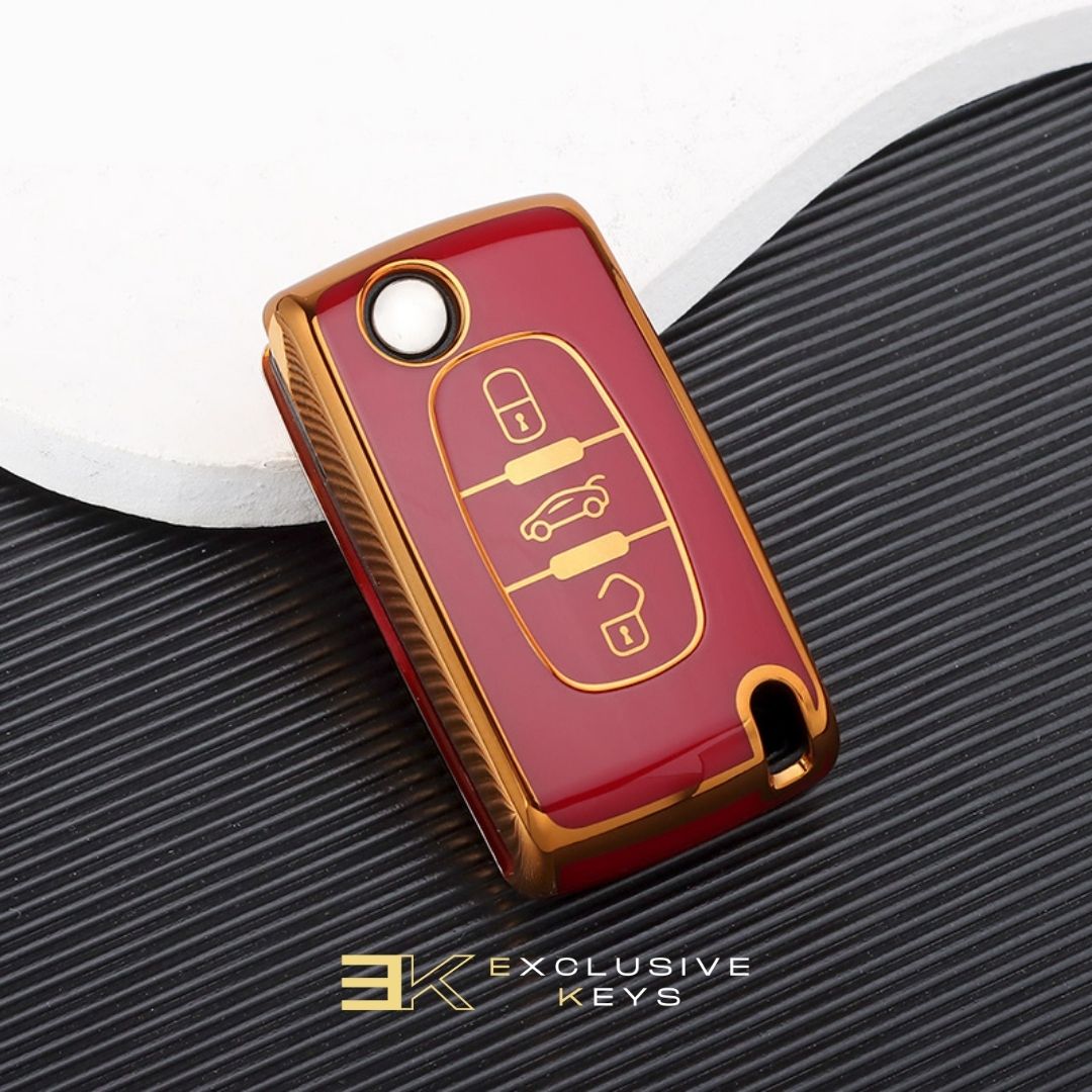 Funda para Peugeot 107, 207, 307, 308, 407, 607, 3008, 5008 (3 Botones)
