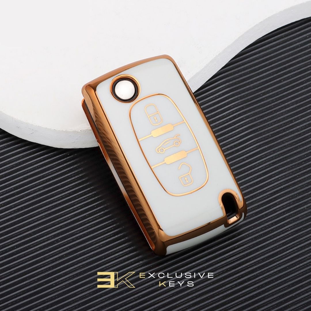 Funda para Peugeot 107, 207, 307, 308, 407, 607, 3008, 5008 (3 Botones)