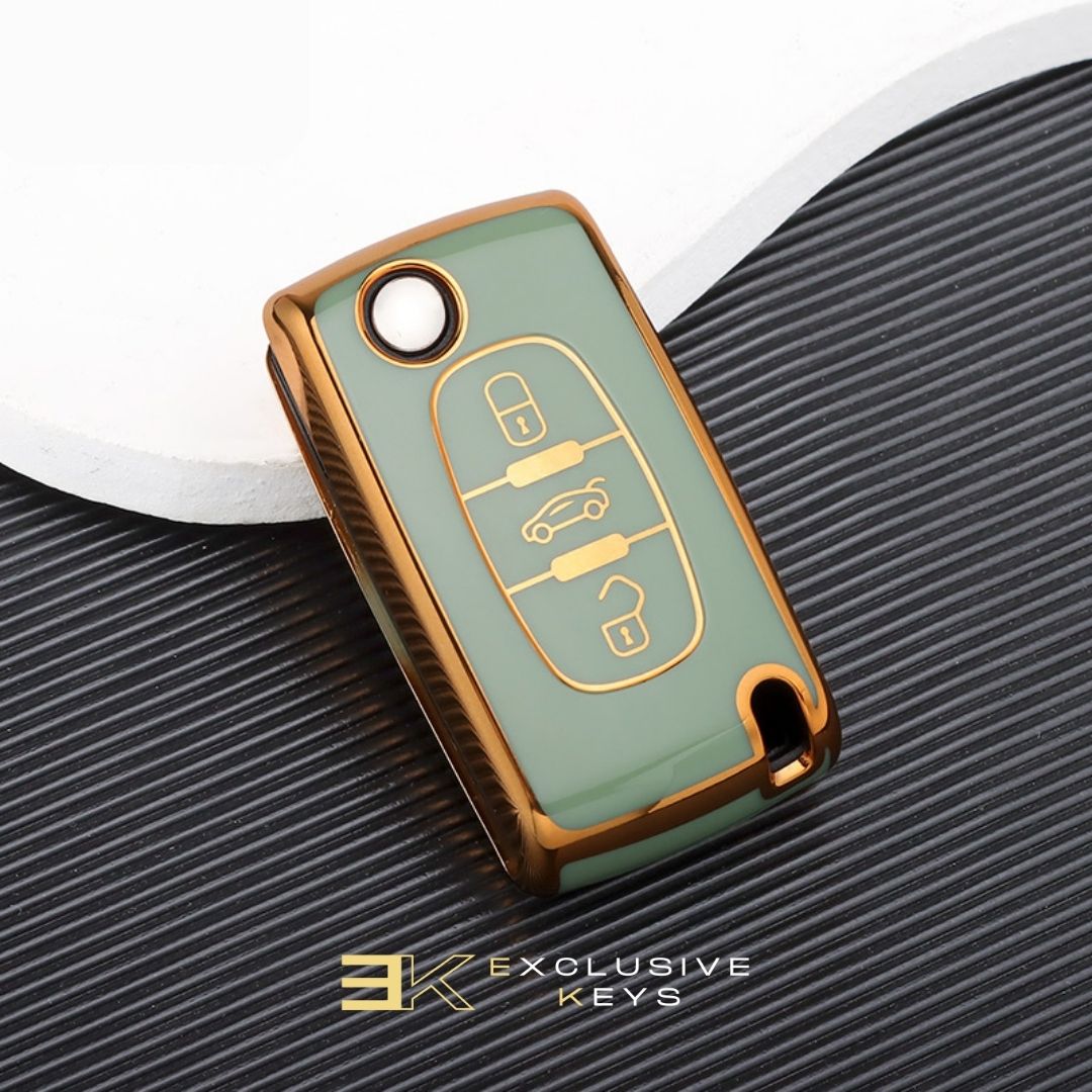 Funda para Peugeot 107, 207, 307, 308, 407, 607, 3008, 5008 (3 Botones)
