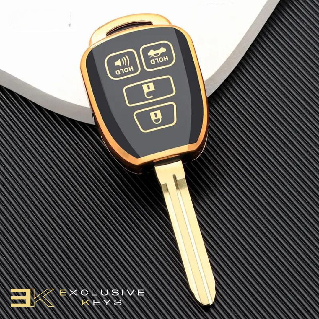 Funda para Toyota Prius, Corolla, Yaris, Avensis, Camry y RAV4 (4 botones) (2012, 2013, 2014, 2015, 2016, 2017, 2018)