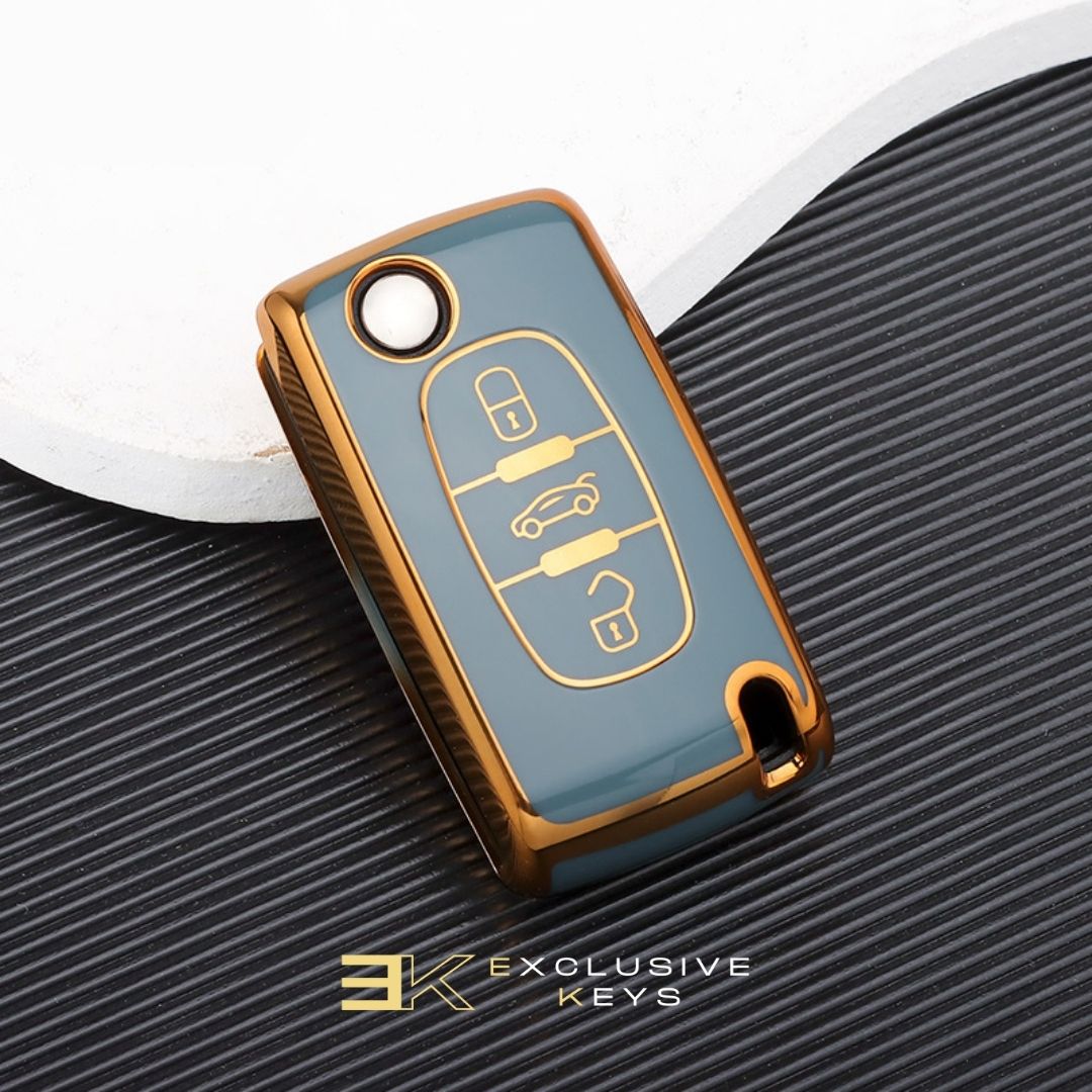 Funda para Peugeot 107, 207, 307, 308, 407, 607, 3008, 5008 (3 Botones)