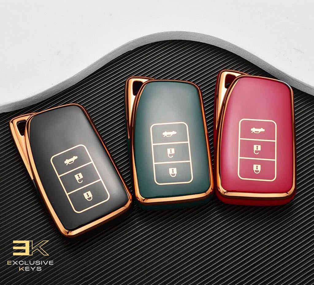 Funda para Lexus NX, GS, RX, IS, ES, GX, LX, RC, 200, 250, 350, LS, 450H y 300H (3 Botones)