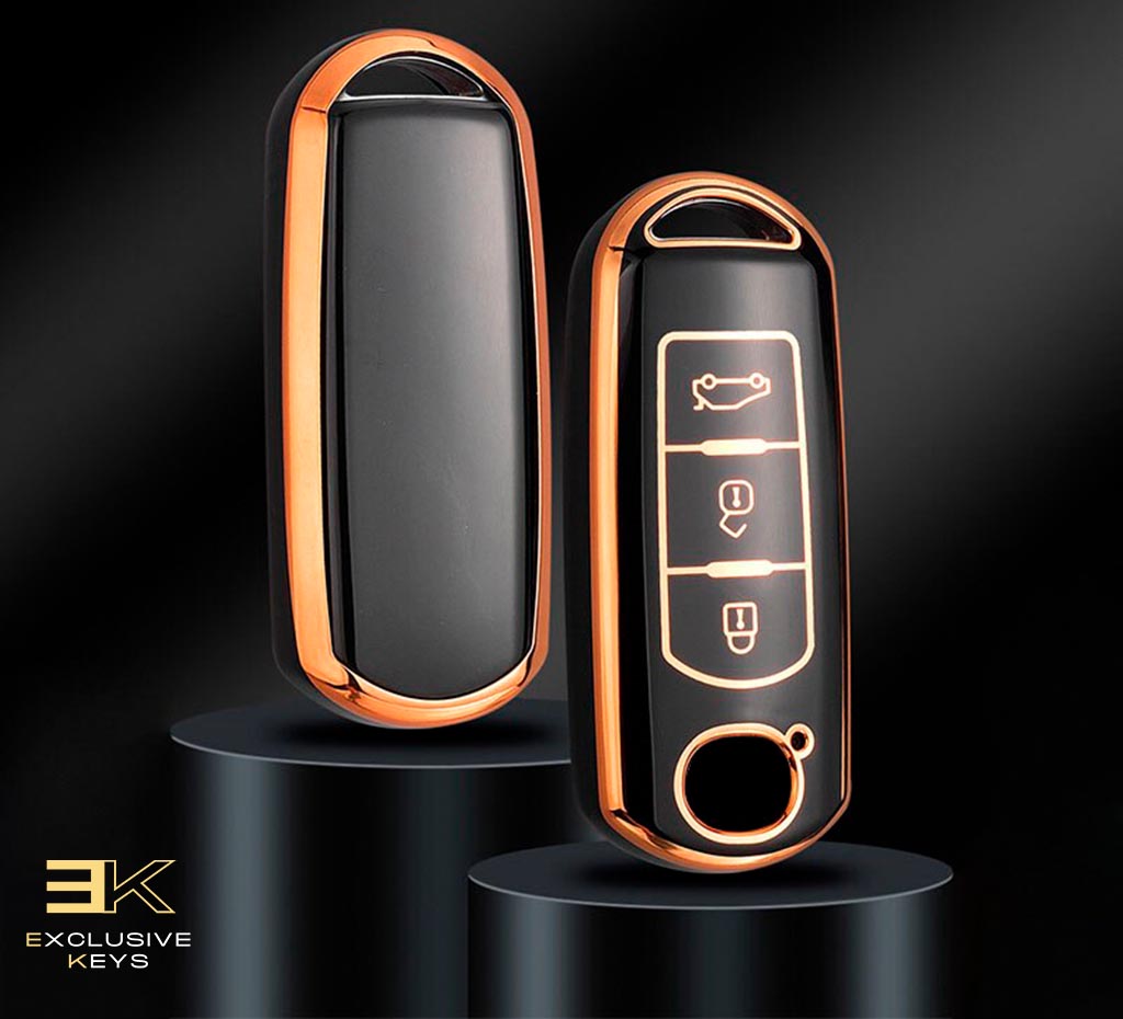 Funda para Mazda 2, 3, 5, 6, BL, BM, GJ, Atenza, Axela, Demio, CX-3, CX3, CX-5, CX5, CX7, CX-9 y CX8 (3 Botones)