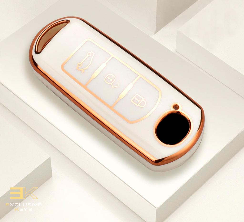 Funda para Mazda 2, 3, 5, 6, BL, BM, GJ, Atenza, Axela, Demio, CX-3, CX3, CX-5, CX5, CX7, CX-9 y CX8 (3 Botones)
