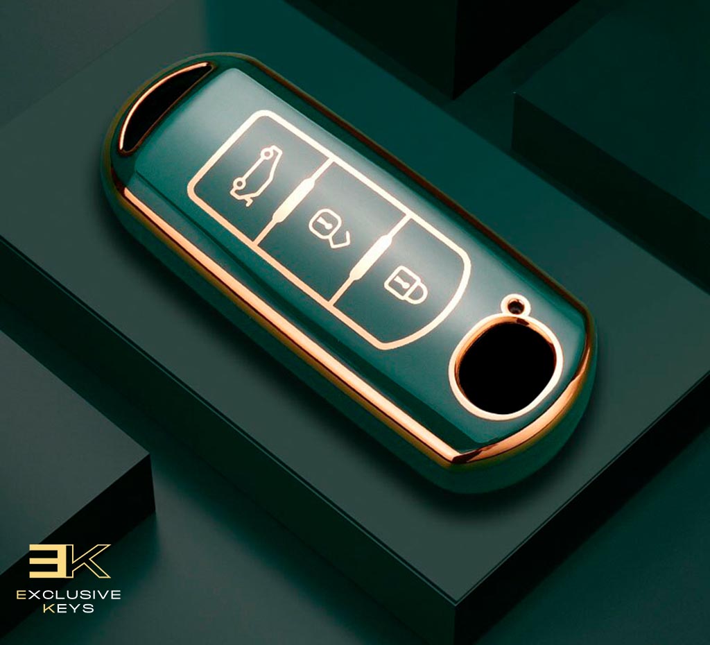 Funda para Mazda 2, 3, 5, 6, BL, BM, GJ, Atenza, Axela, Demio, CX-3, CX3, CX-5, CX5, CX7, CX-9 y CX8 (3 Botones)