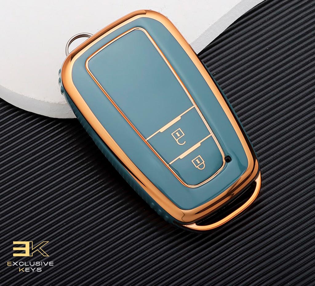 Funda para Toyota Corolla, Prius, Camry, CHR, C-HR, RAV4, Altis, Land Cruiser y Prado (2 Botones)