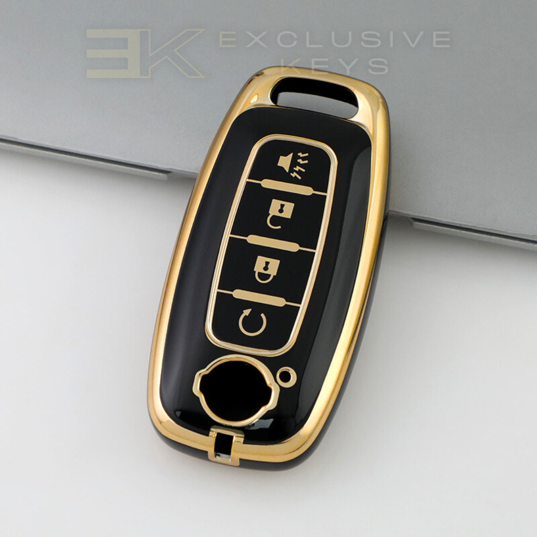 Funda para llave inteligente Nissan – 4 botones (Arranque remoto)