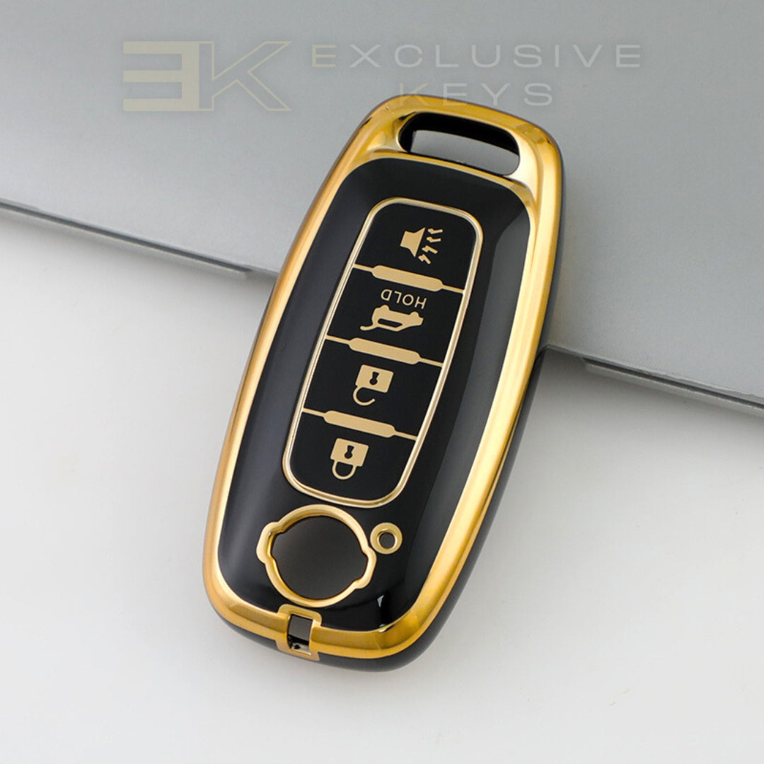 Funda para llave inteligente Nissan – 4 botones (Apertura de maletero – HOLD)