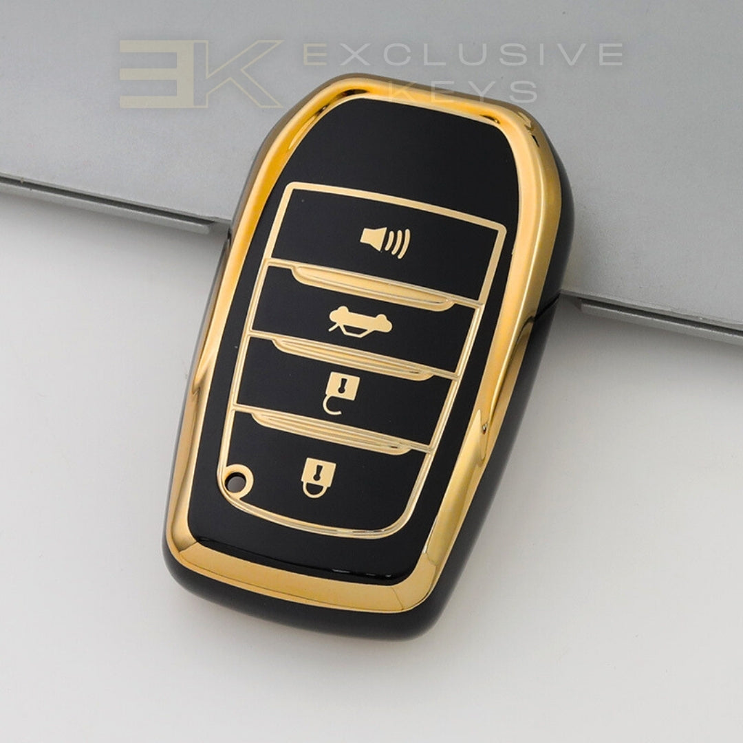Funda para llave inteligente Toyota – 4 botones (maletero + alarma)