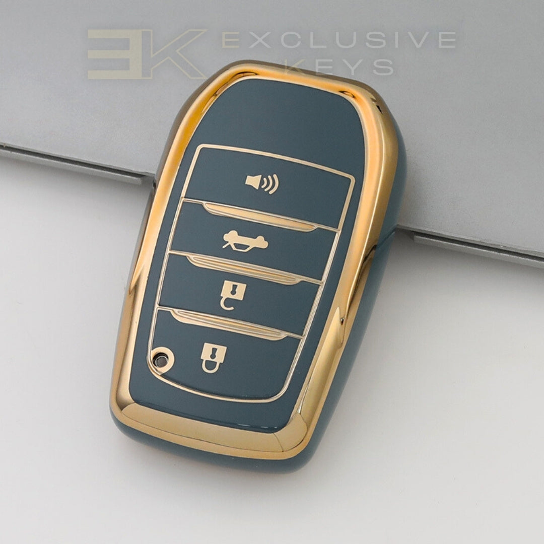 Funda para llave inteligente Toyota – 4 botones (maletero + alarma)