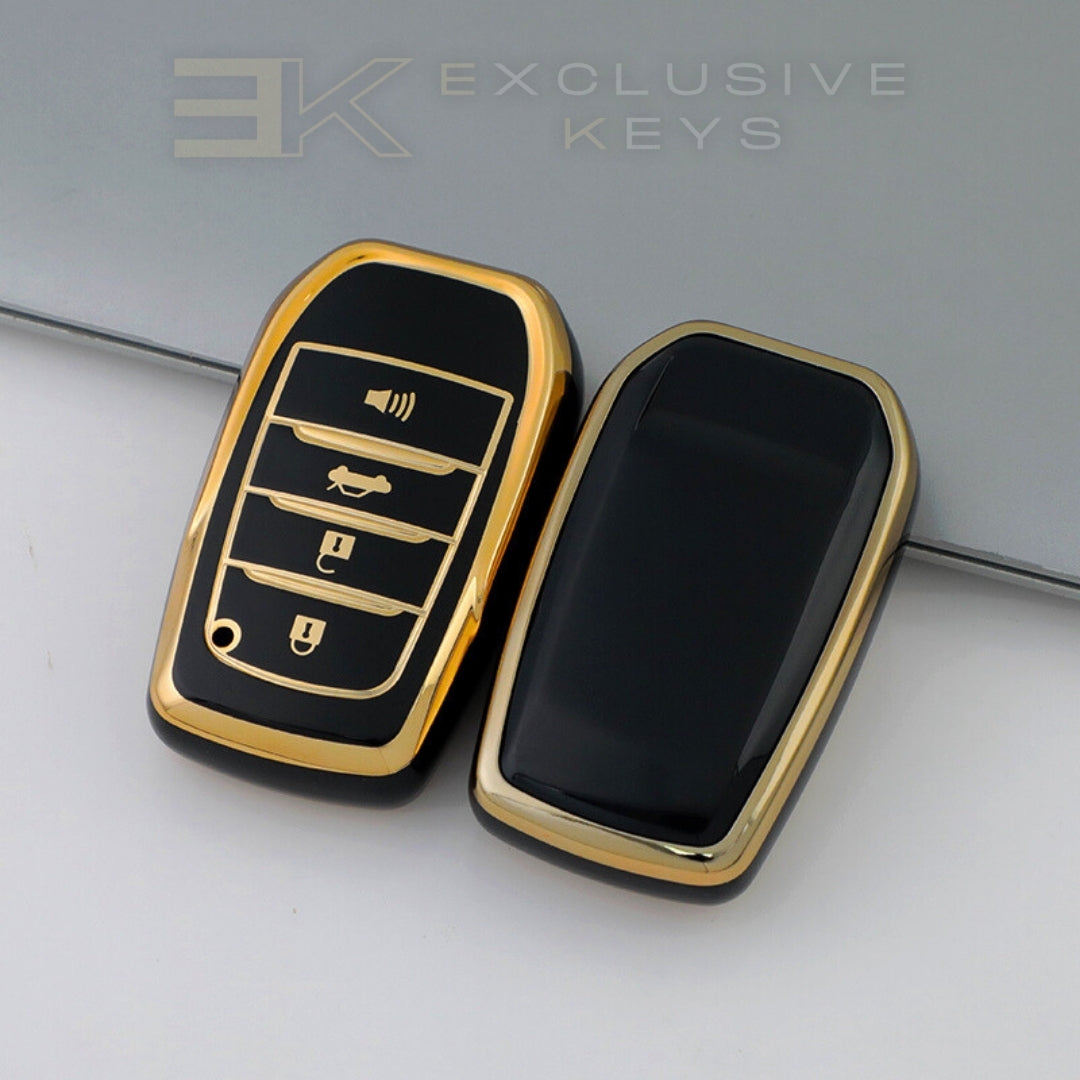Funda para llave inteligente Toyota – 4 botones (maletero + alarma)