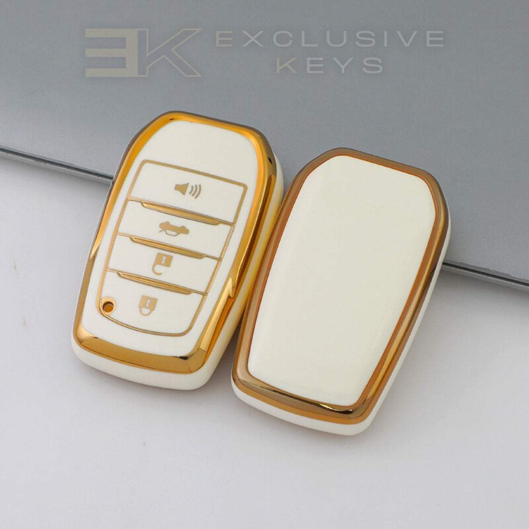 Funda para llave inteligente Toyota – 4 botones (maletero + alarma)