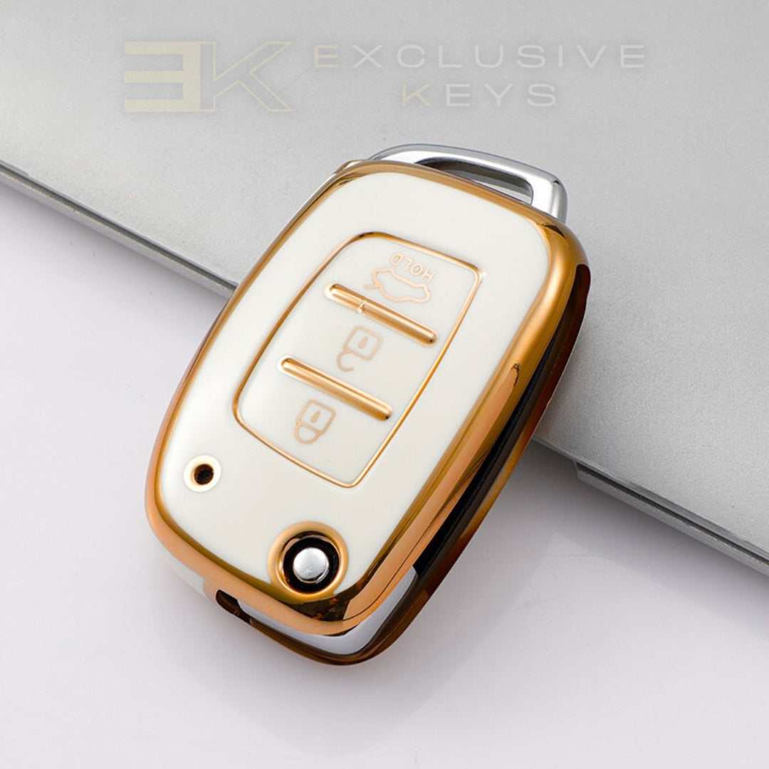 Funda para llave Hyundai – 3 botones (Maletero HOLD – Botón inferior)