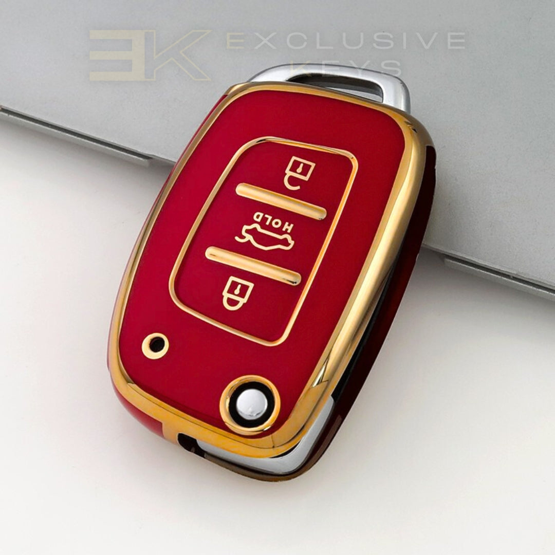 Funda para llave Hyundai – 3 botones (Maletero HOLD – Botón central)