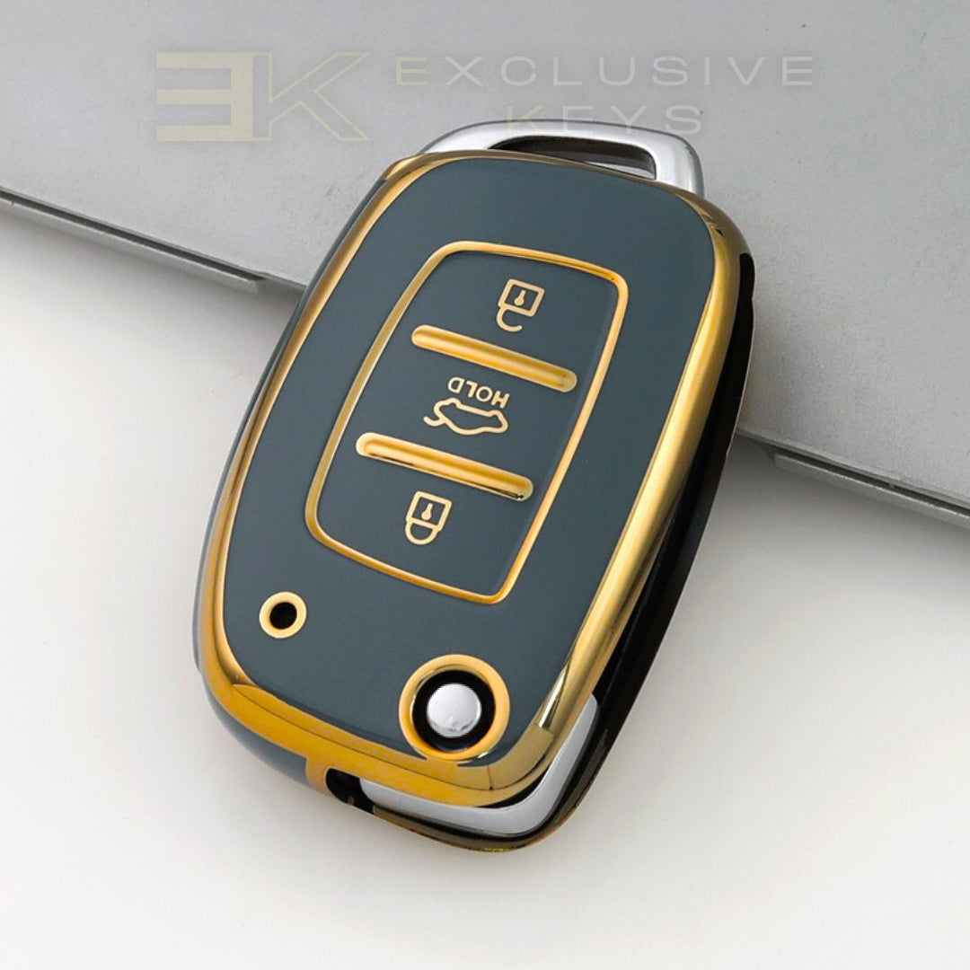 Funda para llave Hyundai – 3 botones (Maletero HOLD – Botón central)
