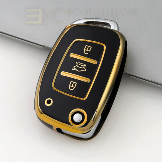 Funda para llave Hyundai – 3 botones (Maletero HOLD – Botón central)