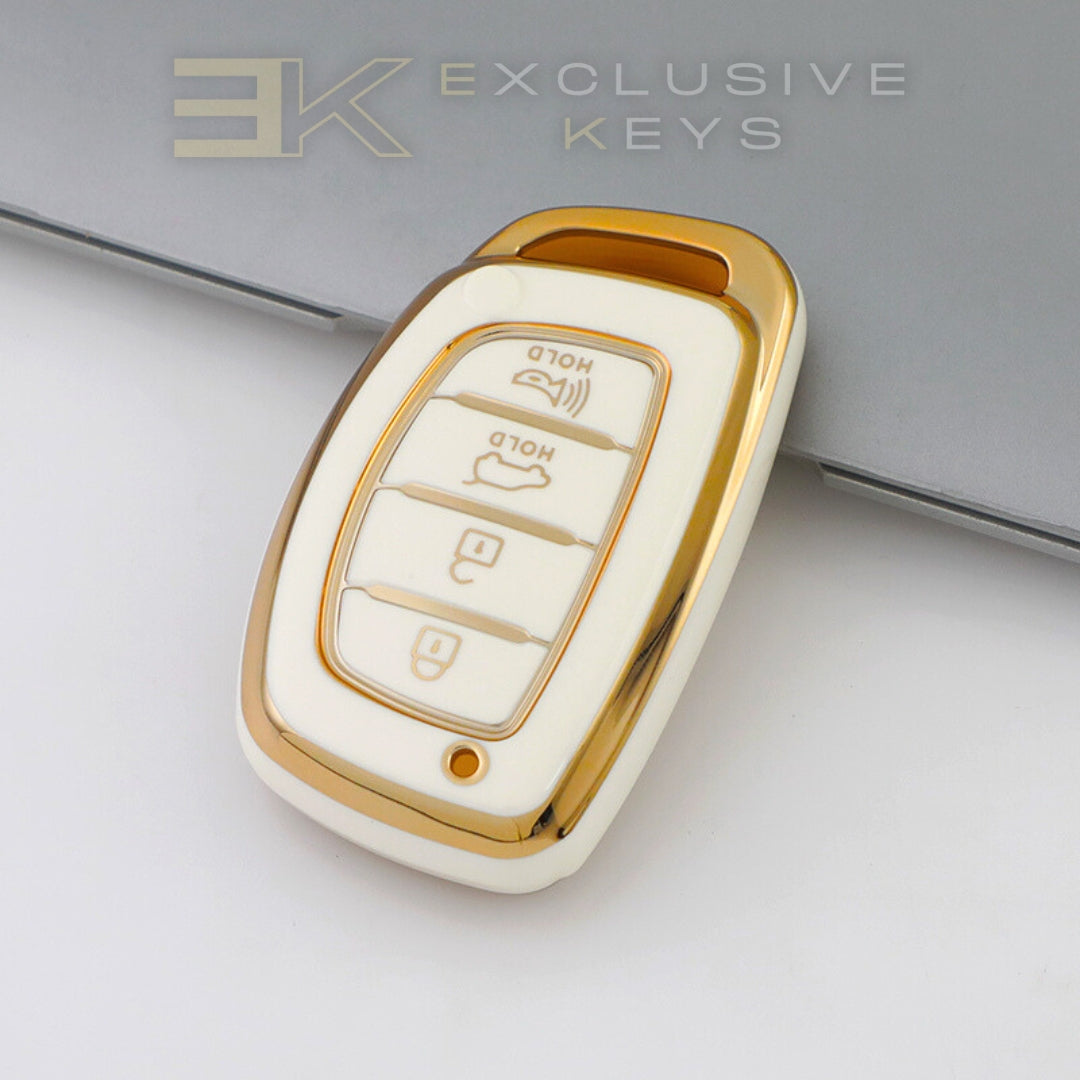 Funda para llave inteligente Hyundai – 4 botones (Maletero + Alarma)