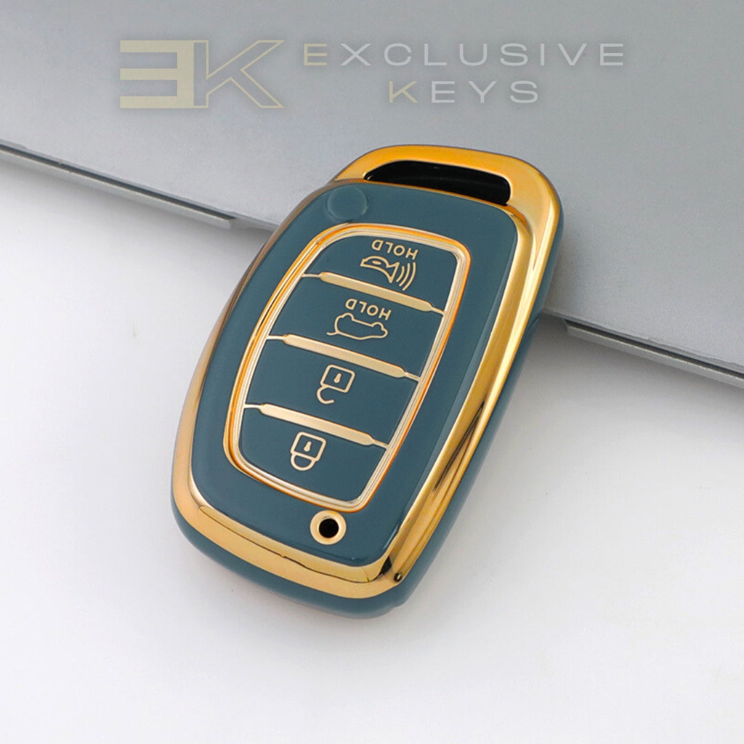 Funda para llave inteligente Hyundai – 4 botones (Maletero + Alarma)