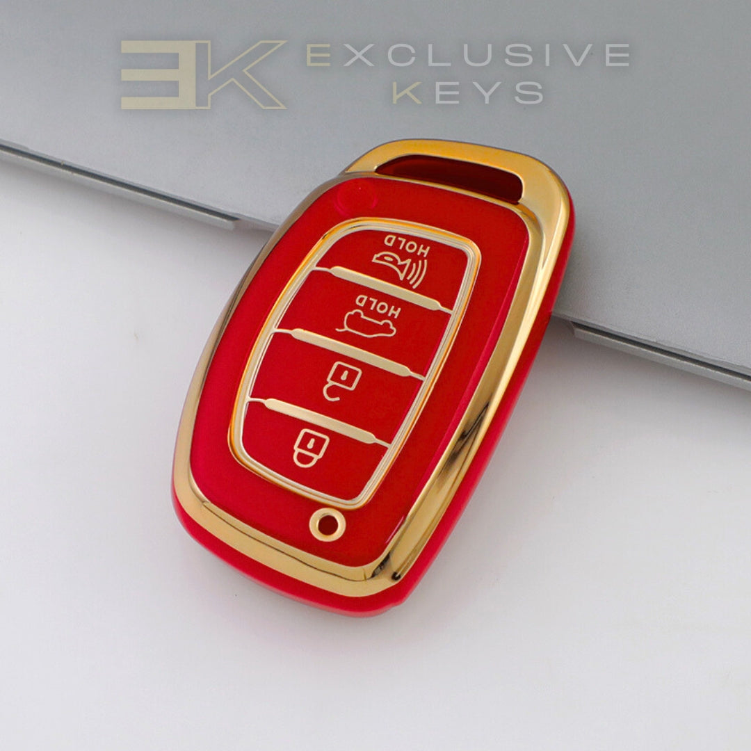 Funda para llave inteligente Hyundai – 4 botones (Maletero + Alarma)