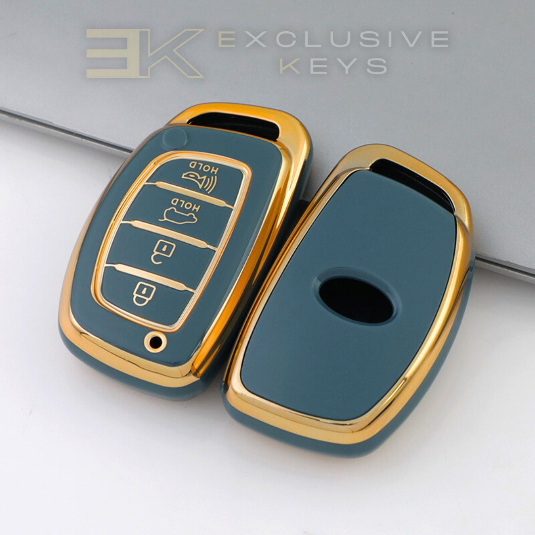 Funda para llave inteligente Hyundai – 4 botones (Maletero + Alarma)