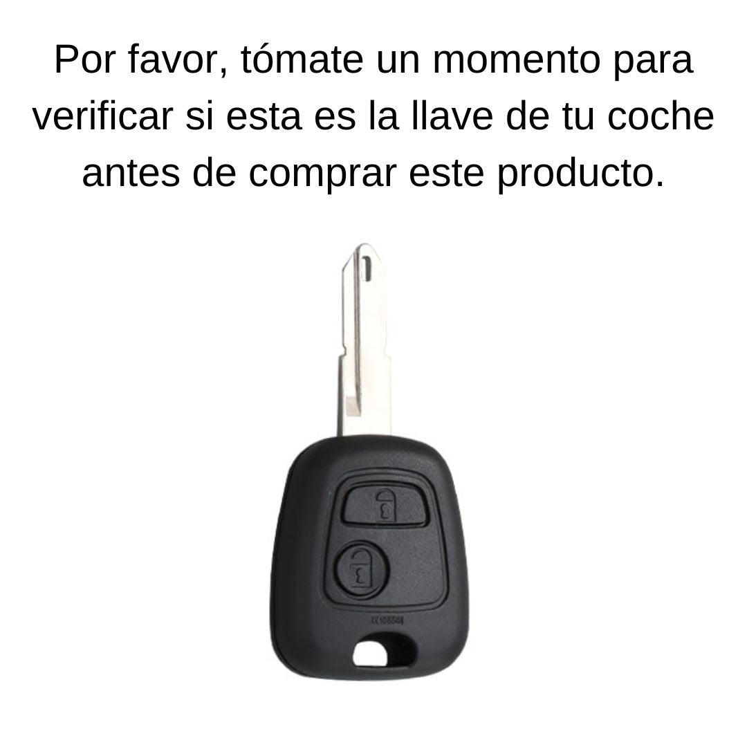 Funda para Peugeot 106, 107, 206, 207, 306, 307, 406, 407 (2 Botones)